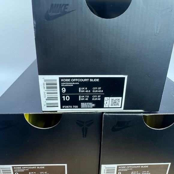 Nike Kobe Bryant Offcourt Slide Mens Size 9 Sandal Lightning Yellow IF2870-700 - Picture 7 of 7